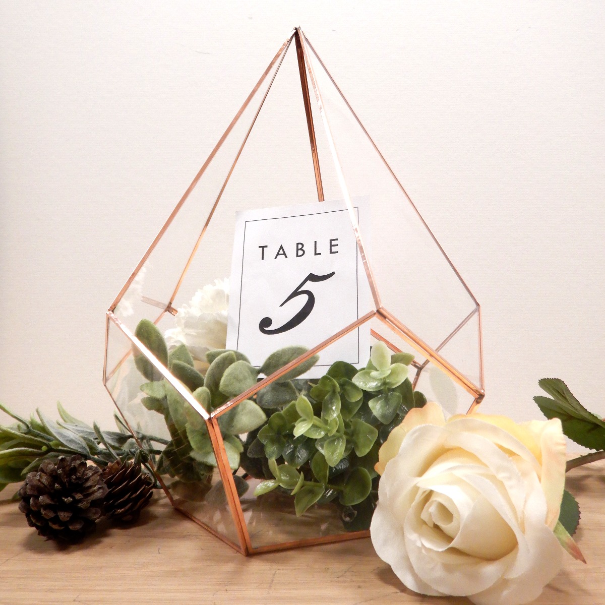 'Teardrop' Table Decoration, Copper | Decoration | Glass | Table | Terrarium
